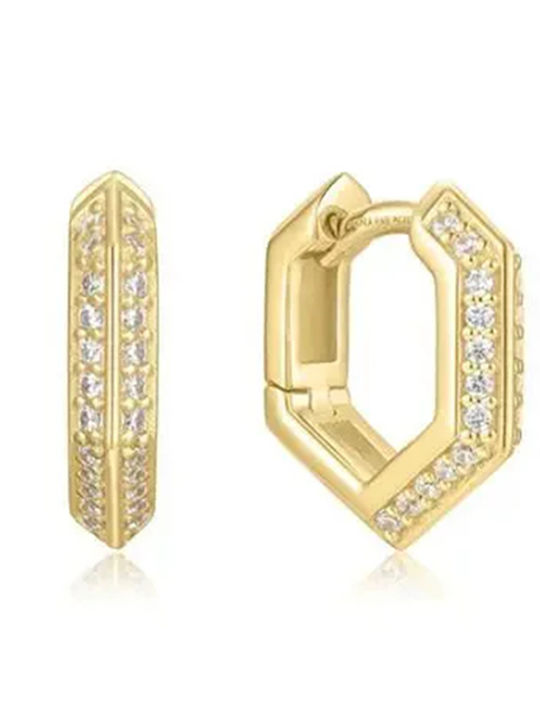 Ania Haie Earrings made of Silver Gold Plated with Stones