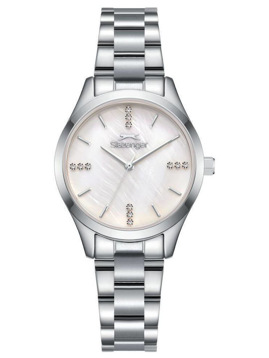 Slazenger Women's Watch with Silver Metal Bracelet