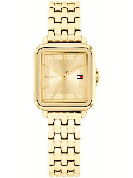Rolles Womens Watch 24mm Battery With Gold Steel Bracelet