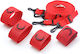 Kinksters Bed Restraint Set in Red Color