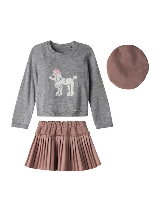 Комплект Зима 3бр Grey - Pink