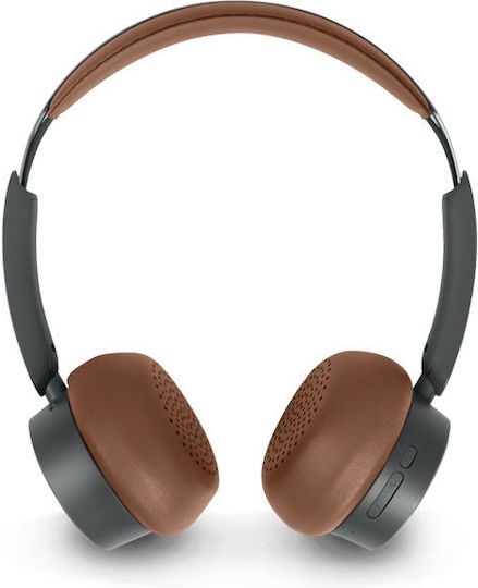 Muse Wireless / Wired On Ear Headphones with 65 hours of Operation Brown