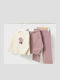 Kids' Set with Pants Winter 3pcs Beige