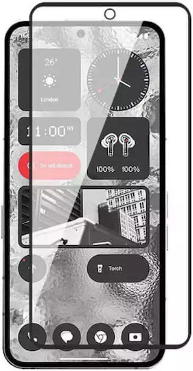 Techwave 5D 0.3мм Пълно лепило Закалено стъкло за цялото лице Черен (Nothing Phone 2a / 2a Plus)
