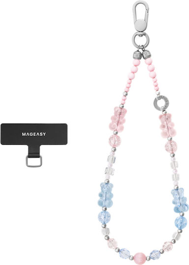 Каишка За Китката Mageasy Beaded Wrist Strap & Strap Card Отделящи Се Калъфи За Мобилни Телефони Bear Bliss Mphiph343bb24