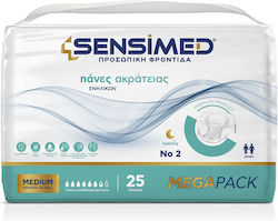 Sensimed Offene Inkontinenz-Windeln Nachtnacht Megapack 25 Einheiten Mittel Sensimed Offene Inkontinenz-Windeln Nachtnacht Megapack 25 Einheiten Mittel