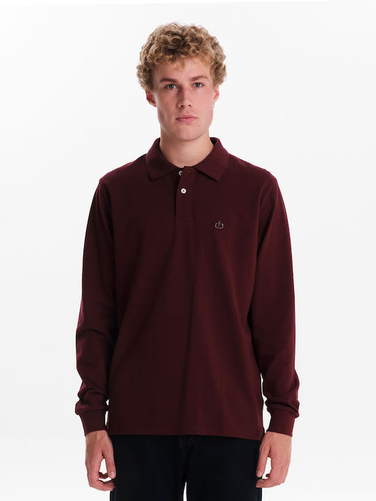 Emerson Polo Herrenbluse Kurzarm Burgundisch