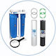 Aqua Filter Water Filtration System Double Central Supply Micron 1'' BBF216