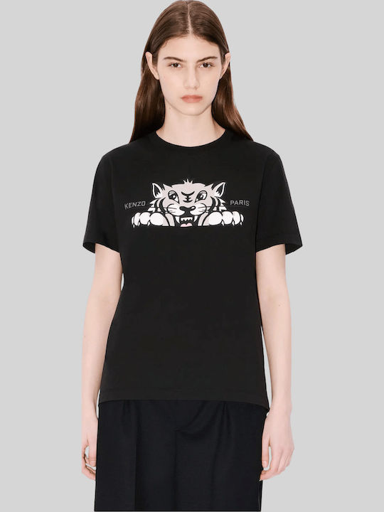 Kenzo Women's T-shirt Floral Black FF62TS3564SG | Skroutz.eu