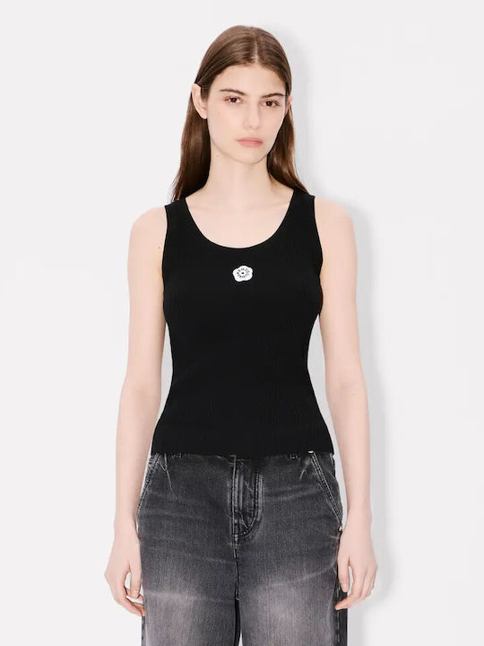 Boke Flower 2.0 Damen Sport Top Ärmellos Schwarz