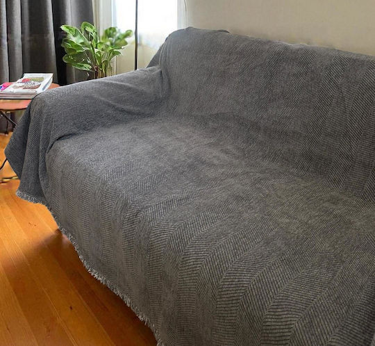 Linea Home Πολυθρόνας Π180xΜ160cm Γκρί