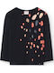 Kids Long-Sleeved Black Blouse