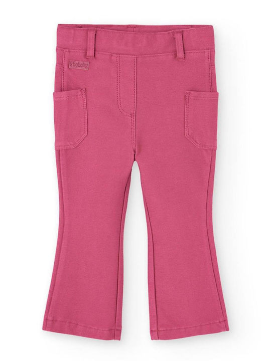 Pantaloni din Material Textil pentru Copii Fuchsia