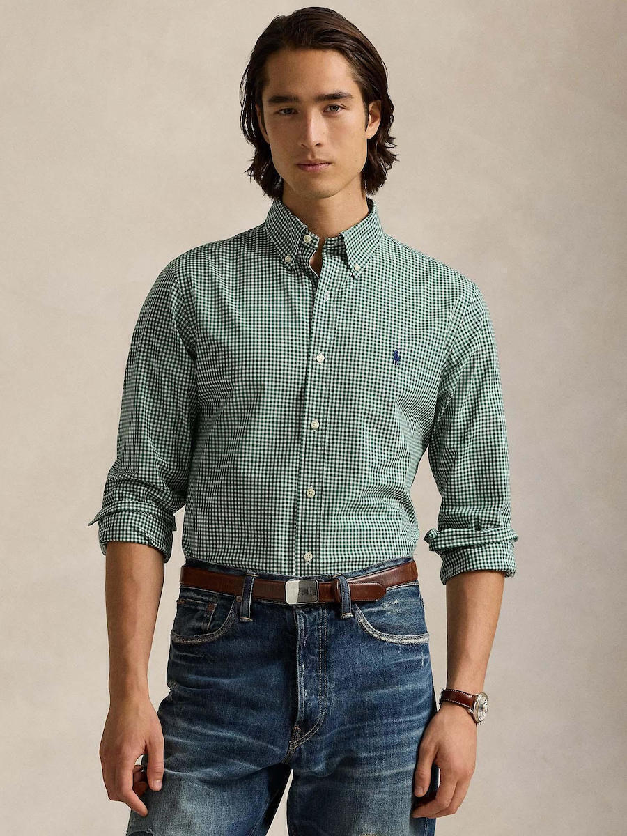 Ralph Lauren Long-sleeved Cotton Shirt Green 710929347018 | Skroutz.mt