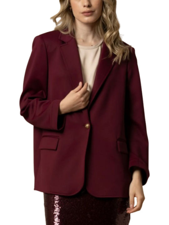 kocca Blazer pentru femei Sacou Dark Red