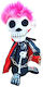 Halloween Skeleton Doll Sound Movement & Pink LED Lighting