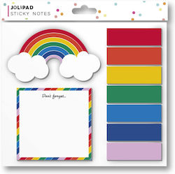 Велкро Бележници Оранжево Jolipad Rainbow Sticky Notes