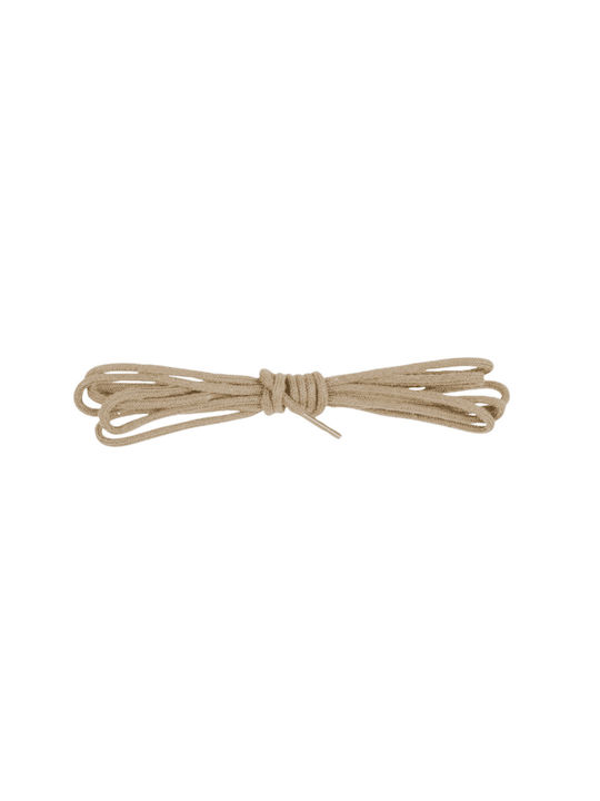 Bergal Round Laces Thin Beige 90 Cm Thin Round Shoelaces Colour Beige 90 Centimeters