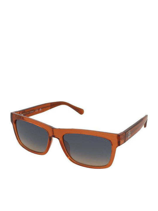 Guess Unisex Γυαλιά Ηλίου με Πορτοκαλί Κοκκάλινο Σκελετό και Μπλε Ντεγκραντέ Φακό GU00221 42X