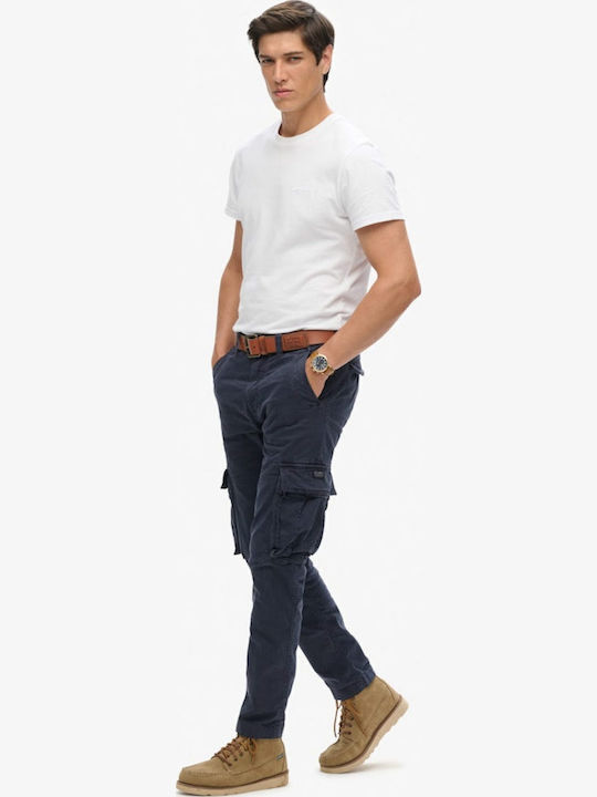 Superdry Παντελόνι Cargo σε Slim Εφαρμογή Μπλε