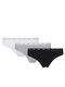 Damen Zeichenfolge 3Pack Black-white-grey