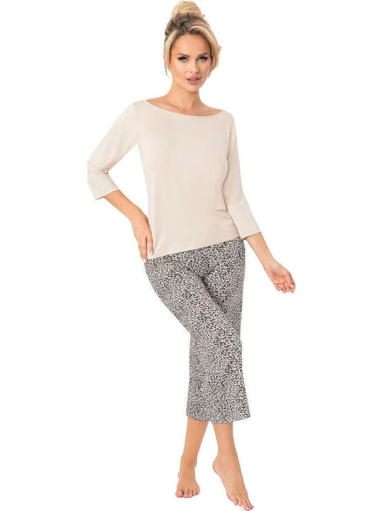 Donna Set Pijamale pentru Femei Bej