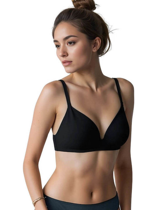 Minerva Black Sutien Push Up fără Baloane