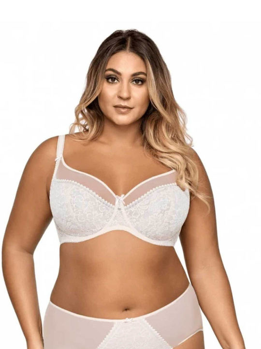 White Minimizer Σουτιέν χωρίς Ενίσχυση με Μπανέλες