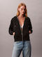 Women's Sweatshirt Jacket Hooded Black