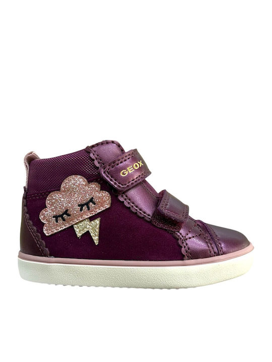 Geox B Gisli Anatomical Leather Kids Boots with...