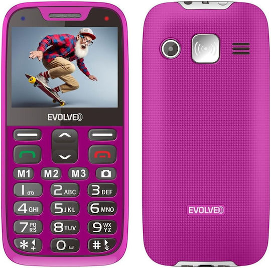 Evolveo EasyPhone XR Single SIM Mobile with Large Buttons Pink