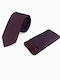 Tresor Men's Tie Set Printed in Burgundy Color