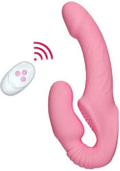 Trägerloses Strap-Ons Dildo Rosa Kabellos