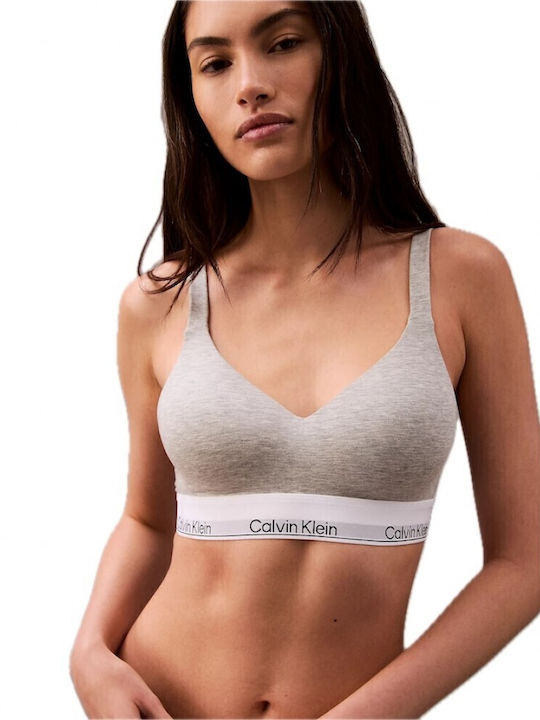 Calvin Klein Women's Push Up Sports Bra Grey