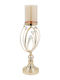 Keskor Candle Holder Metal 16x55x14cm 1pcs Various Colors