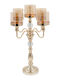 Keskor Candle Holder Metal in Gold Color 40x40x63cm 1pcs