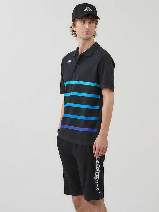 Kappa Feystripe Polo T-shirt Μαυρο