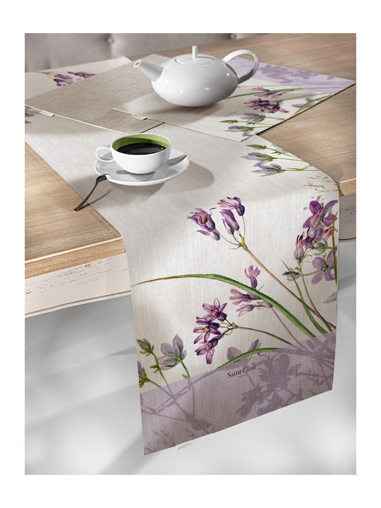 Saint Clair Runner Rezistent la pete Liliac 40x160cm