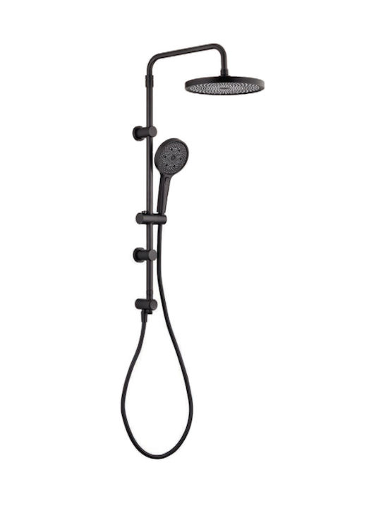 Tema Shower Column without Mixer Black