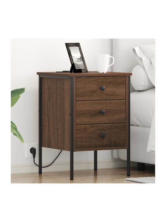 Nachttisch Brown Oak 42x41x61cm