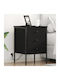Nachttisch Black oak 42x41x61cm
