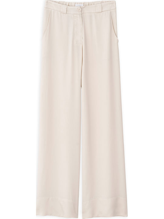 Γυναικεία Παντελόνα με Λάστιχο Beige