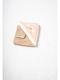 Evita Hooded Baby Bath Towel Bear Pink Beige