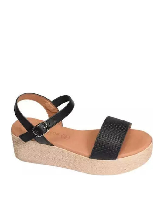 Γυναικεία Σανδάλια Flatforms Μαύρα