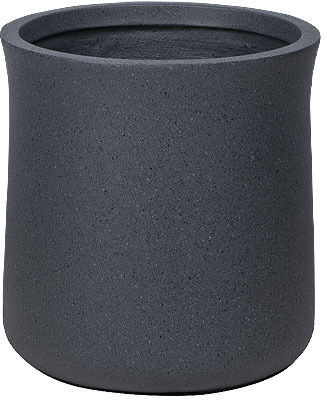Marhome Übertopf Fiberglas Schwarz 35.5x35.5x37.5εκ.