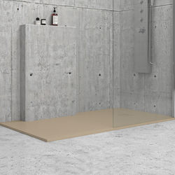 Rectangular Acrylic Shower Beige 160x90cm Rectangular Acrylic Shower Beige 160x90cm