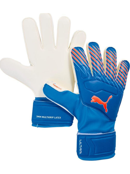 PUMA Ultra Match Protect Kids Goalkeeper Gloves Blue