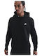 Club Sweatshirt with Black Hood