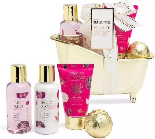 IDC Institute Scented Stories Rose Hautpflegeset für Reinigung Körperreinigung 4Stück