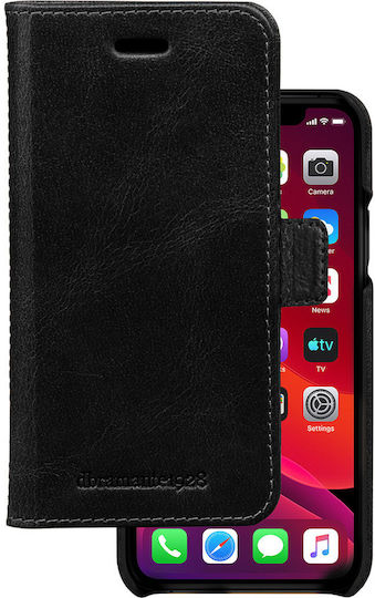 Dbramante1928 Folio Handyhülle iPhone 11 Pro Lynge Leder Modell Kartenhalter Schwarz